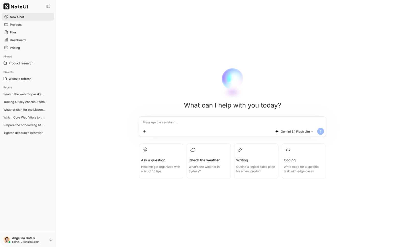 New AI chat